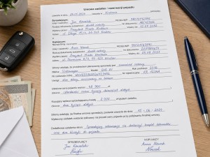 Zadatek przy zakupie samochodu - wzór i zasady