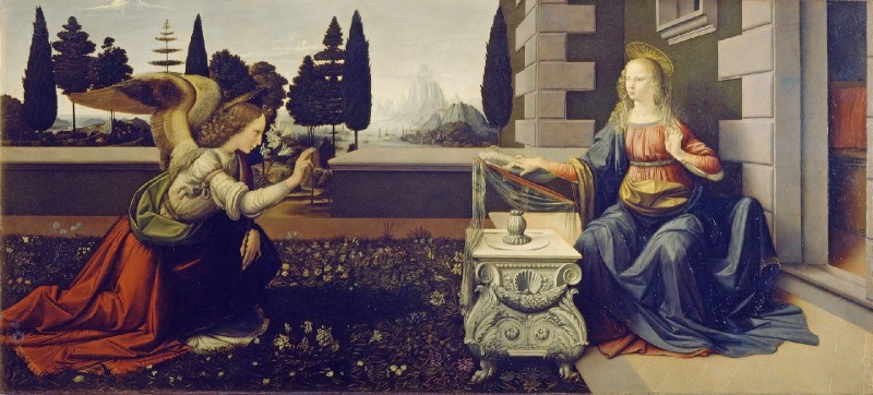 Zwiastowanie - Leonarda da Vinci