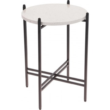 Biało - czarny stolik kawowy 30 cm - Lilien