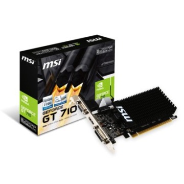 Karta VGA MSI GT710 2GB DDR3 64bit VGA+DVI+HDMI PCIe2.0 LP