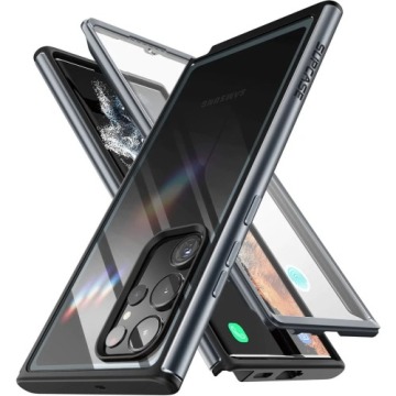 Etui Supcase UB Edge XT SP do Galaxy S23 Ultra, przezroczysto-czarne