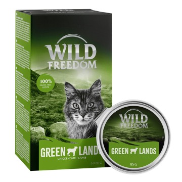 Wild Freedom Adult, tacki, 6 x 85 g - Green Lands, jagnięcina i kurczak