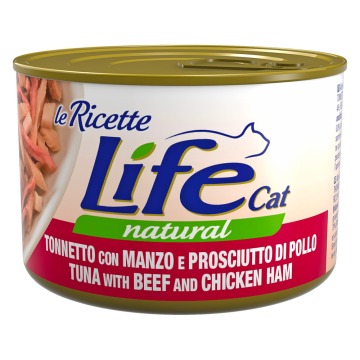 Life Cat 'Le Ricette' 24 x 150 g mokra dla kota - Tuńczyk, wołowina, szynka