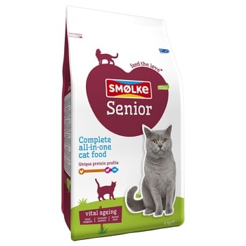 Karma dla kotów starszych Smolke - Podwójne opakowanie: 2 x 4 kg