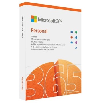 Oprogramowanie Microsoft 365 Personal PL - licencja na rok
