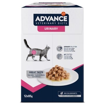 20 + 4 gratis! Advance Veterinary Diets Feline, karma mokra dla kota, 24 x 85 g - Urinary