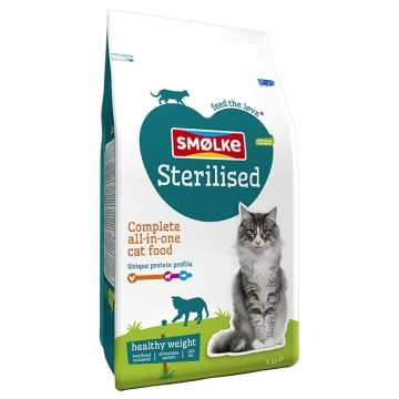Smolke Sterilised Weight Control karma dla kotów - Podwójne opakowanie: 2 x 4 kg